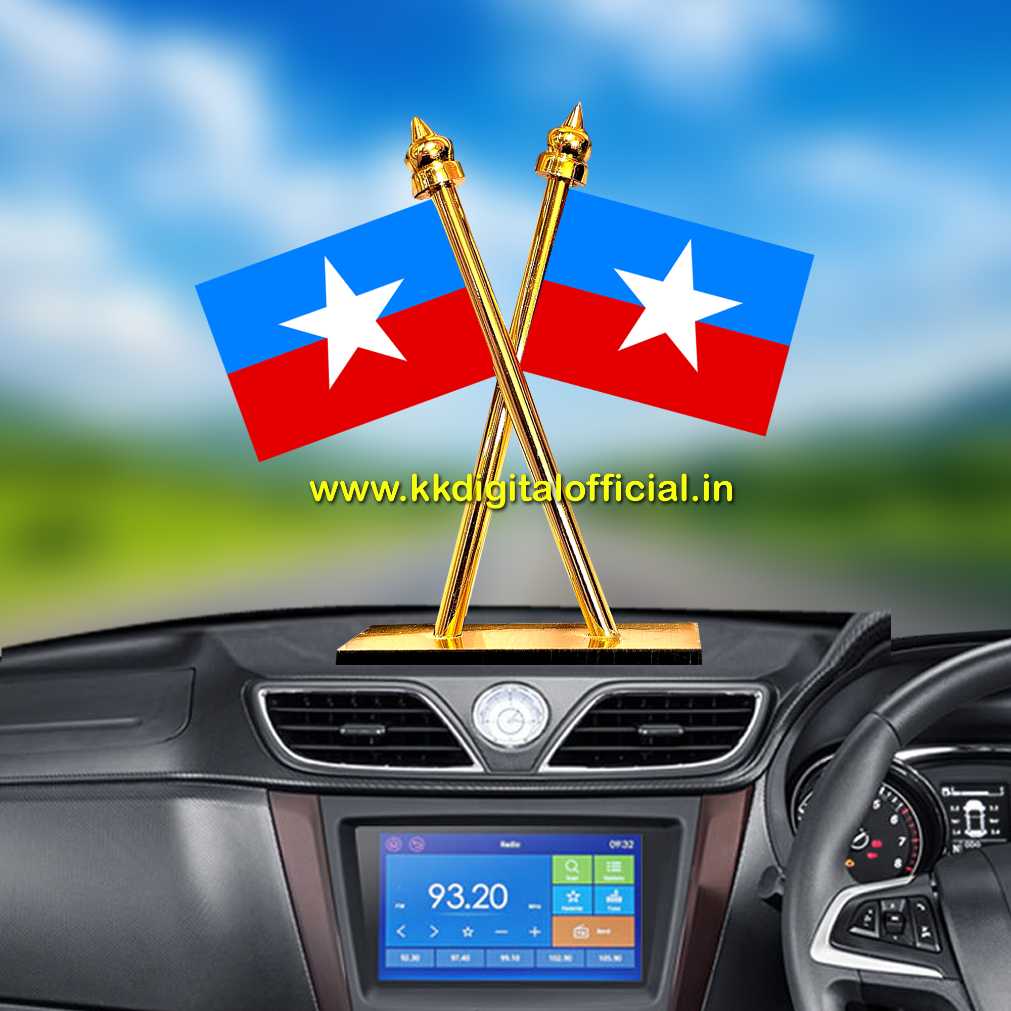 VCK - Viduthalai Chiruthaigal Katchi, Dashboard Flag